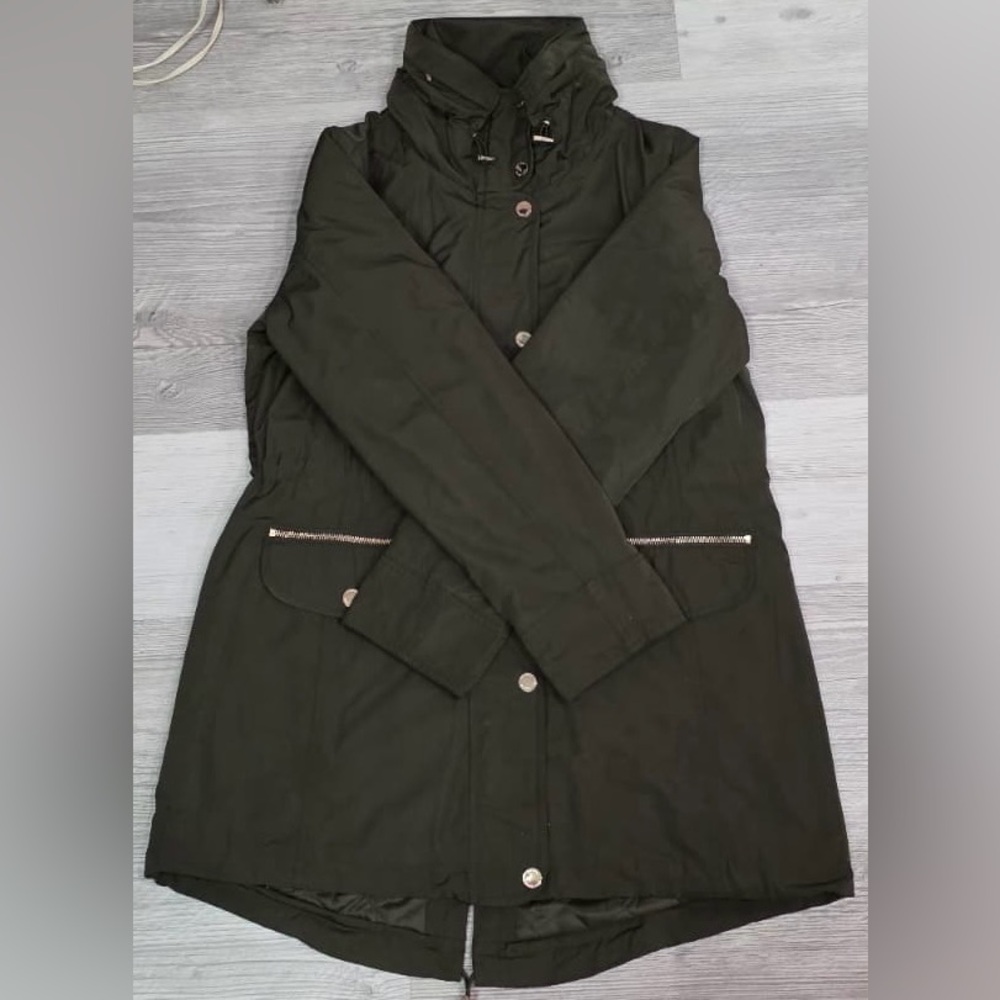 Michael Kors Green Jacket with Gold Zipper